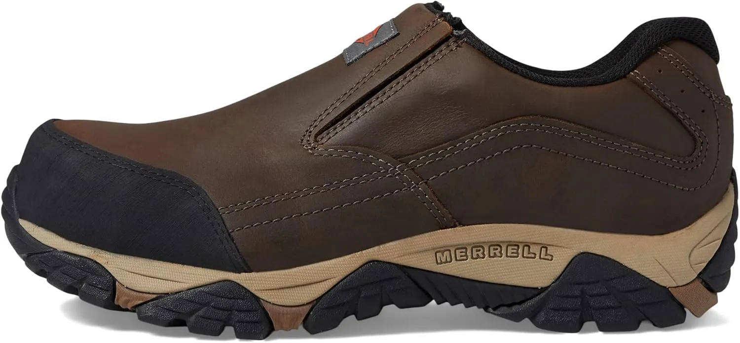 Merrell Moab Adventure Moc, Men's, Comp Toe, EH, WP, Slip Resistant, Slip On, Work Oxford