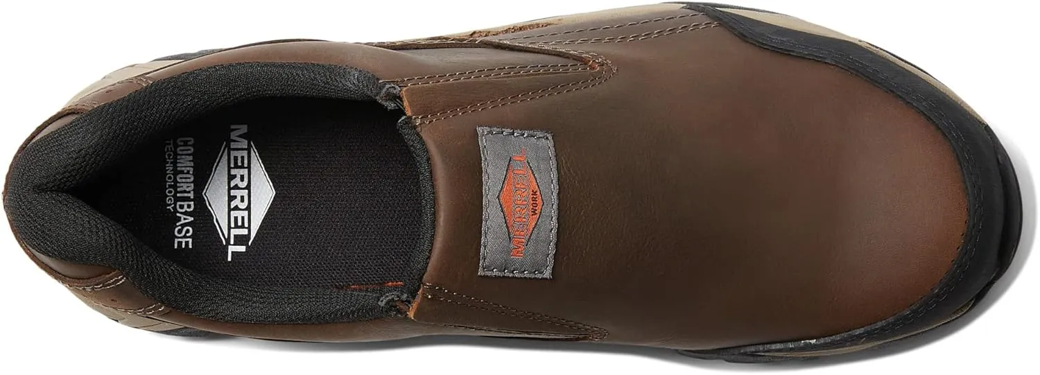 Merrell Moab Adventure Moc, Men's, Comp Toe, EH, WP, Slip Resistant, Slip On, Work Oxford
