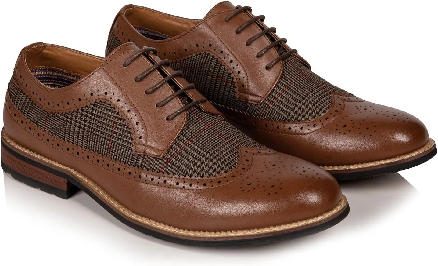 Metrocharm MC315 Men's Wing Tip Lace Up Oxford Shoe