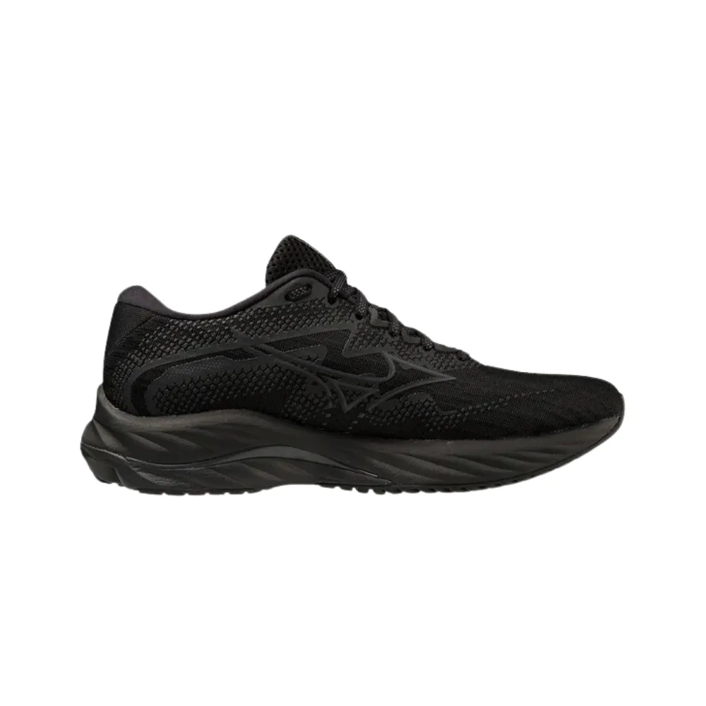 Mizuno Wave Rider 27 (D Wide) Womens Black/Ebony/Black