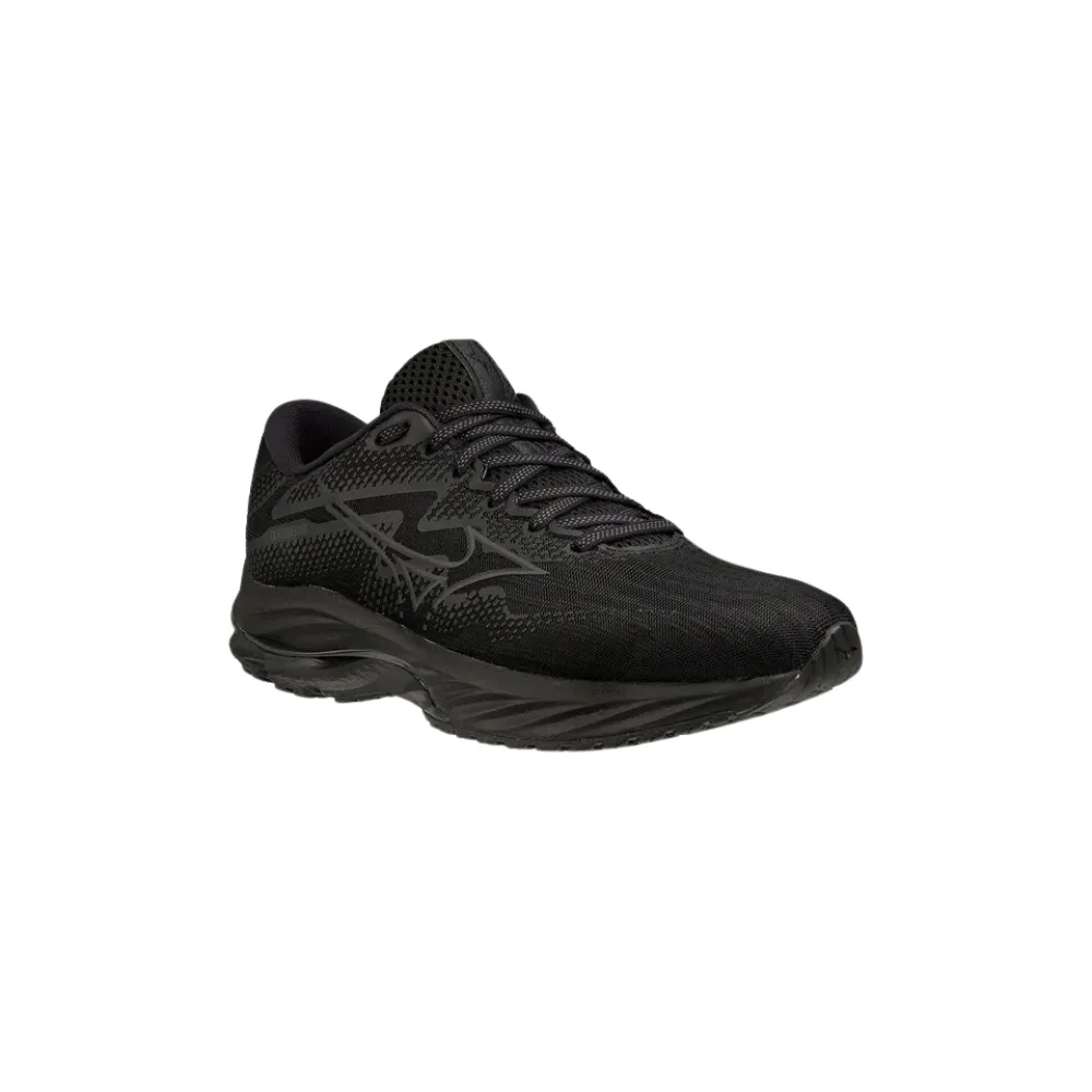 Mizuno Wave Rider 27 (D Wide) Womens Black/Ebony/Black
