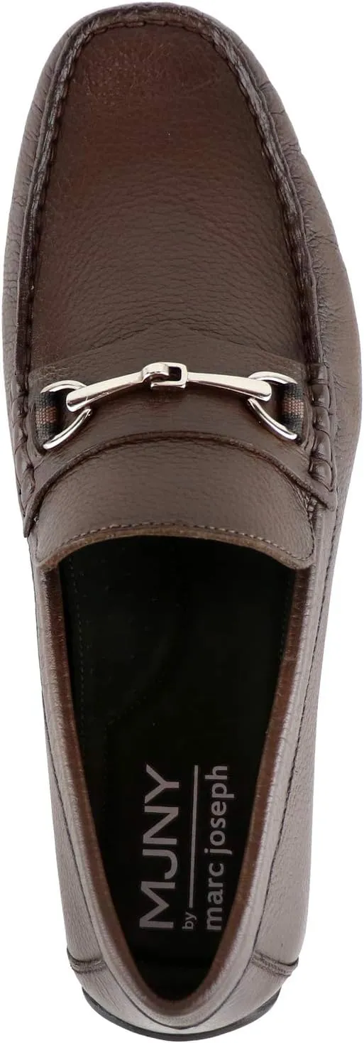 MJNY Mens Casual Comfortable Genuine Leather Lightweight Driving Moccasins Classic Fashion Buckle Loafer Slip On Breathable Driving Loafer