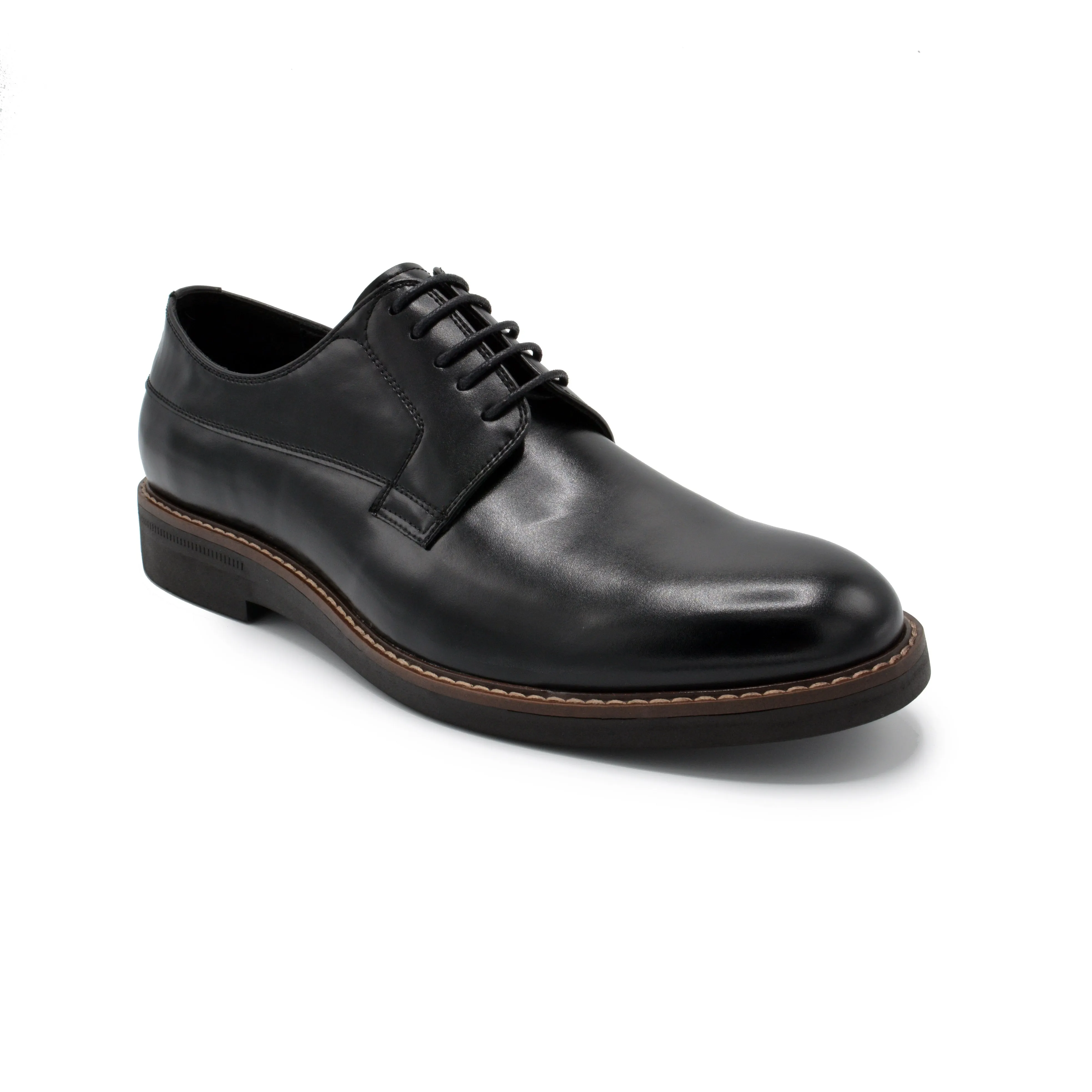 Monaco Plain Toe Dress Shoes - Black