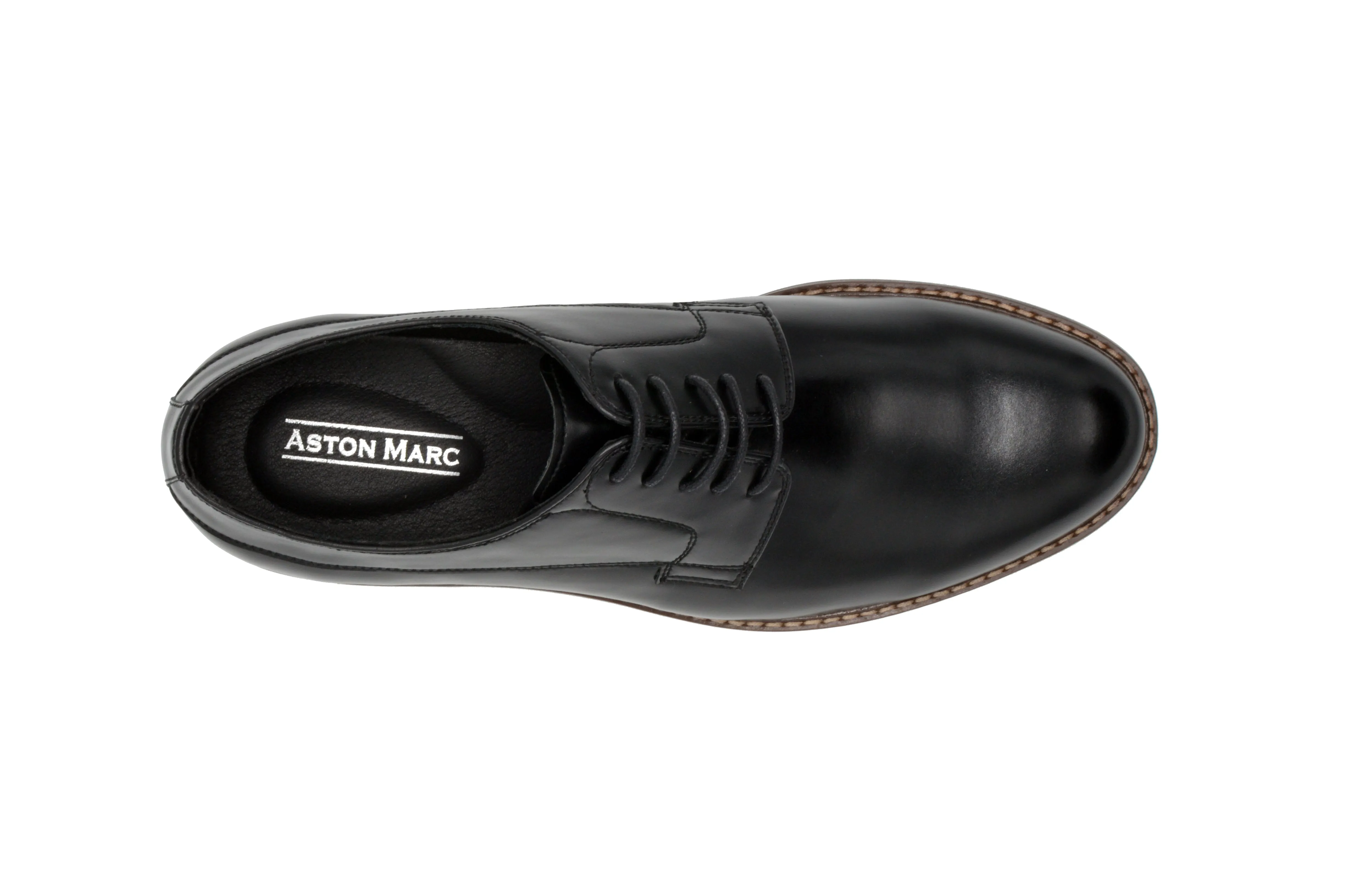 Monaco Plain Toe Dress Shoes - Black