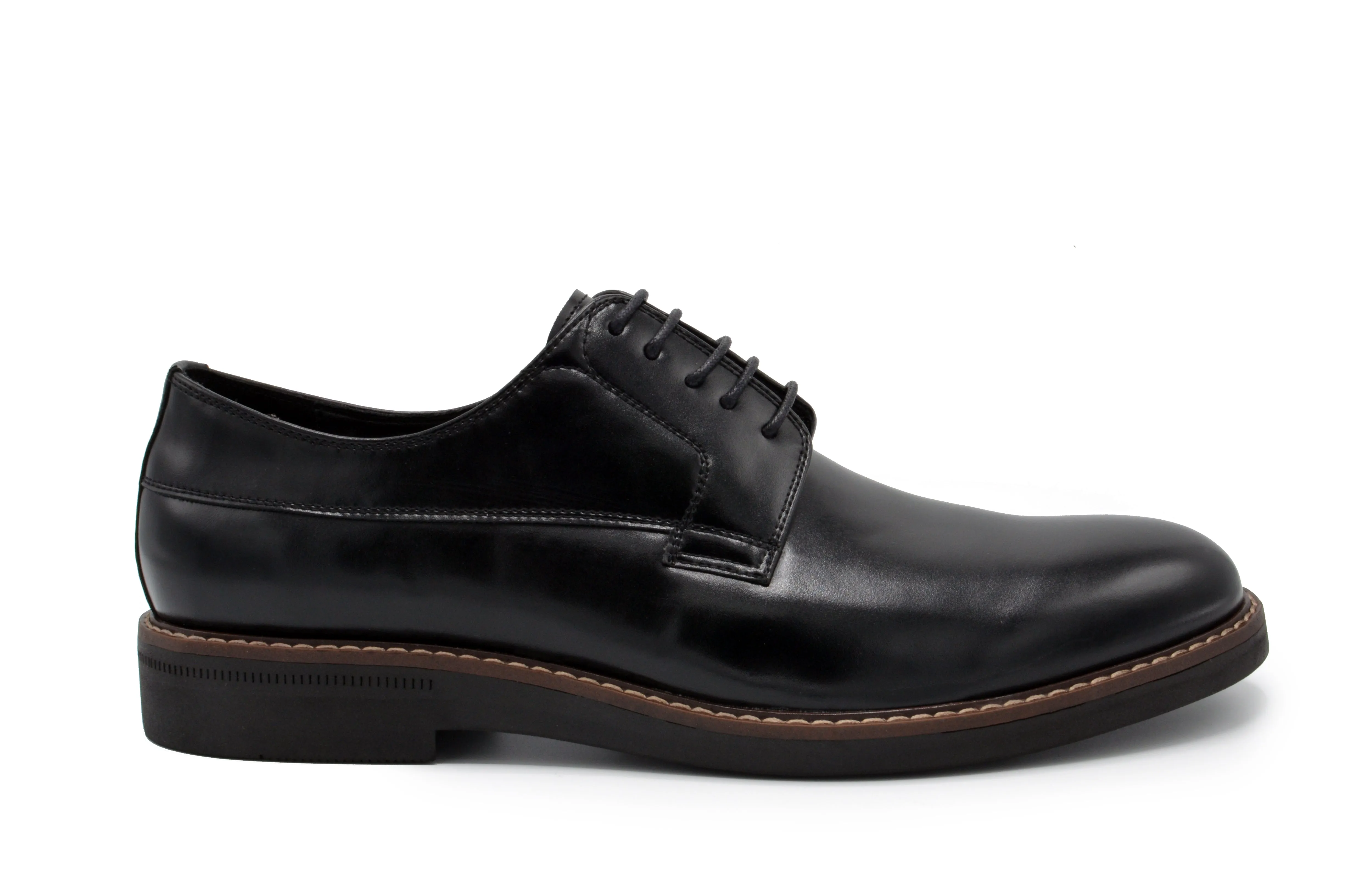 Monaco Plain Toe Dress Shoes - Black