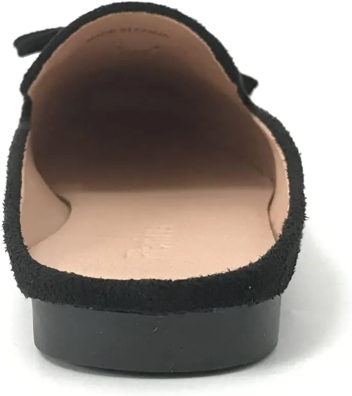 Mule Loafers for Women Flats Bowknot Slip On Slides Open Back Summer Casual Shoes