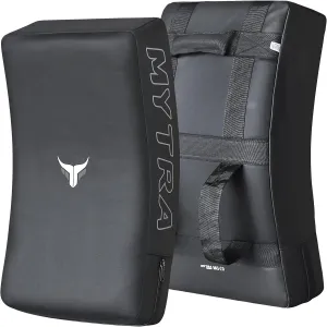 Mytra Fusion Kick Shield Curved MMA Strike Shield Muay Thai Training Strike pad Kicking Striking Shield Focus for Kickboxing Taekwondo & Martial Arts x 1 Single Unit