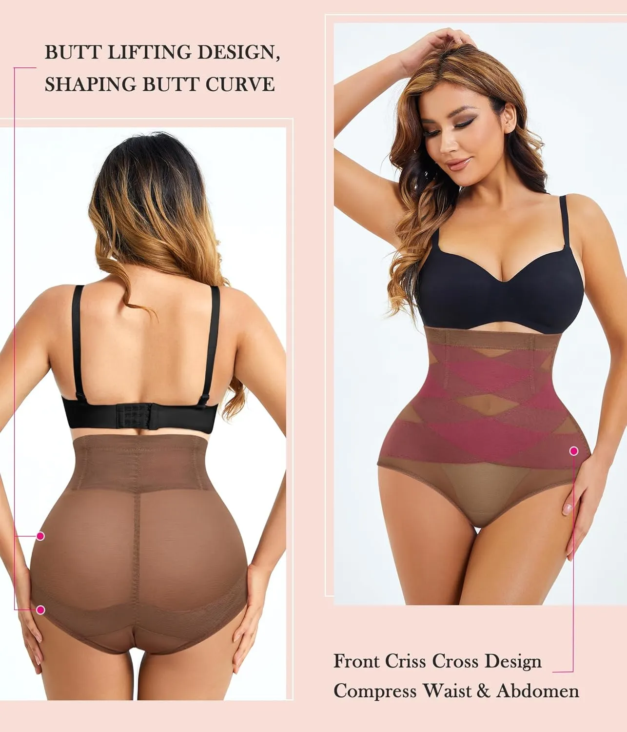 Nebility Womens' Tummy Control High Waist Trainer Body Shaper