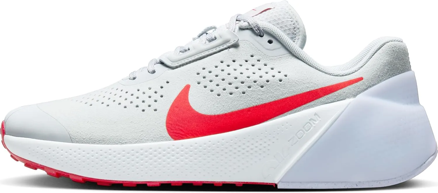 Nike Air Zoom TR 1 Men's Workout Shoes (DX9016-004, Pure Platinum/Football Grey/University Red) Size 11