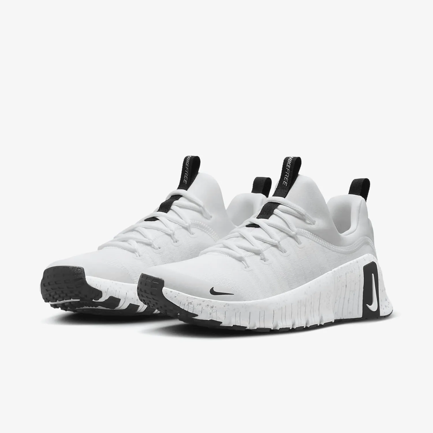 Nike Free Metcon 6 Women's Workout Shoes (HQ3510-100, White/Metallic Silver/Light Smoke Grey/Black)