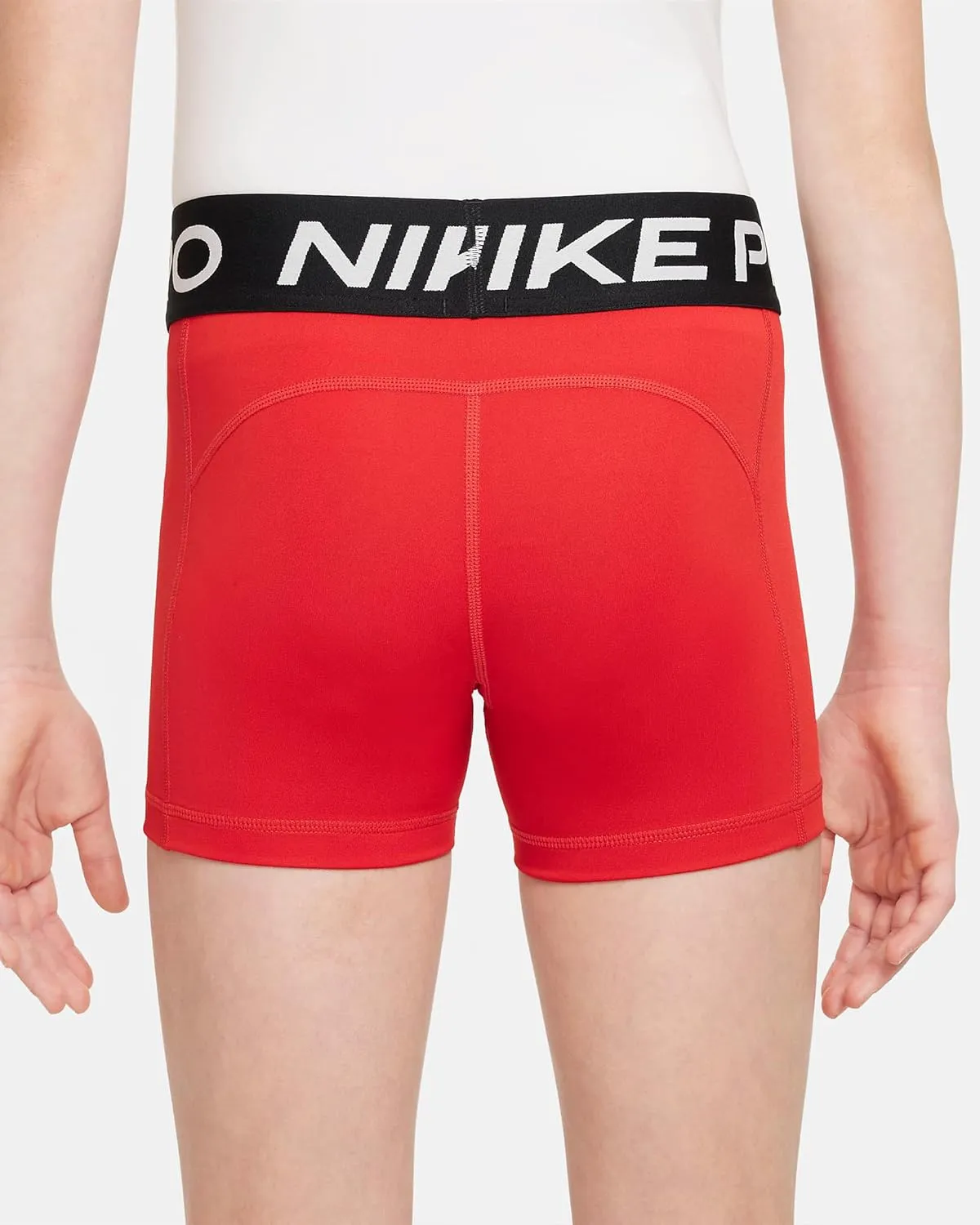 Nike Pro Big Kids' (Girls') Shorts (University RED/White, DA1033-657)