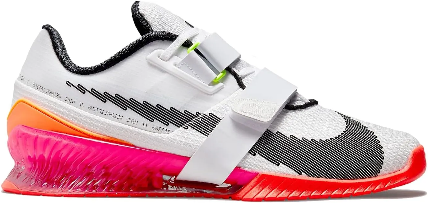 Nike Romaleos 4 SE Weightlifting Shoe (DJ4487-121, White/Bright Crimson/Pink Blast/Black)