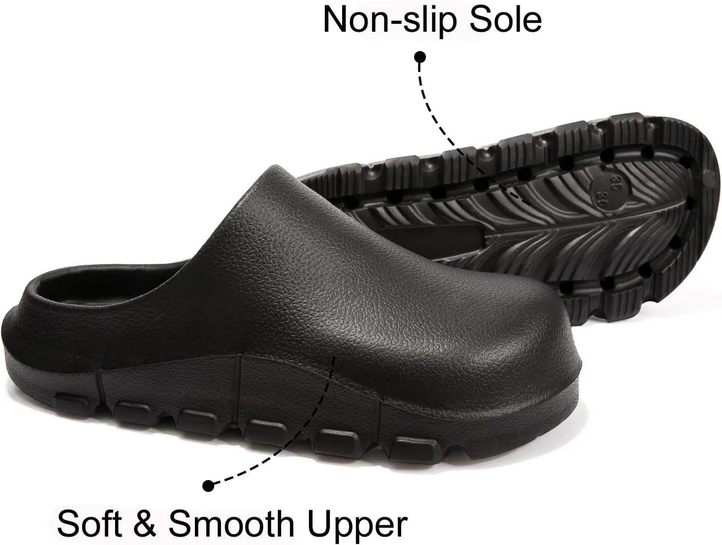 NITTI Women's Arch Support EVA Garden Shoes for Women - Comfort Waterproof Slip-on Outdoor Beach Mules Sandal Ladies Classic Closed Toe Clogs