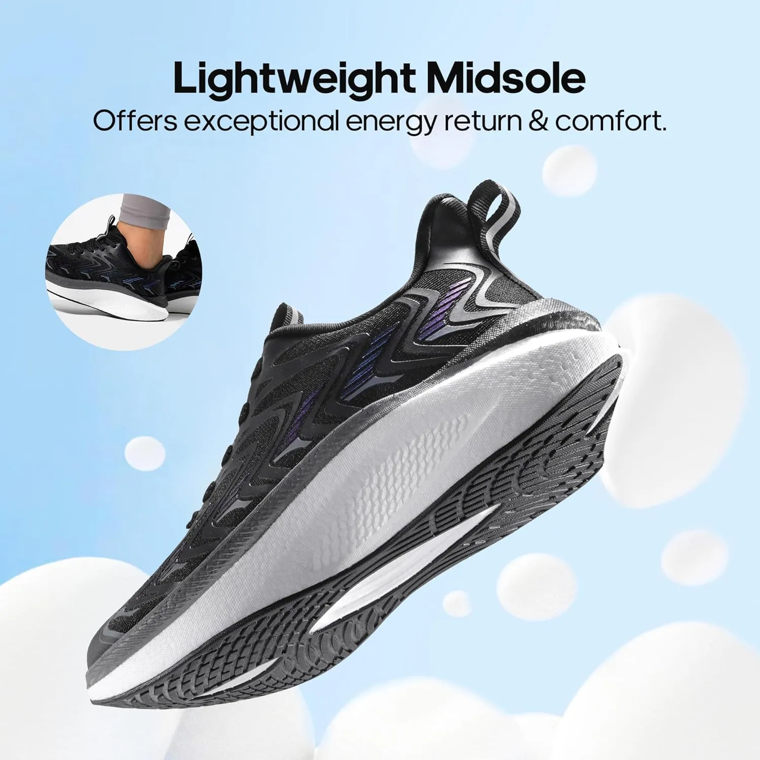 NORTIV 8 Women's Running Walking Tennis Shoes Comfortable Non-Slip FlyLife Breathable Athletic Workout Gym Cross Trainer Sports Sneakers