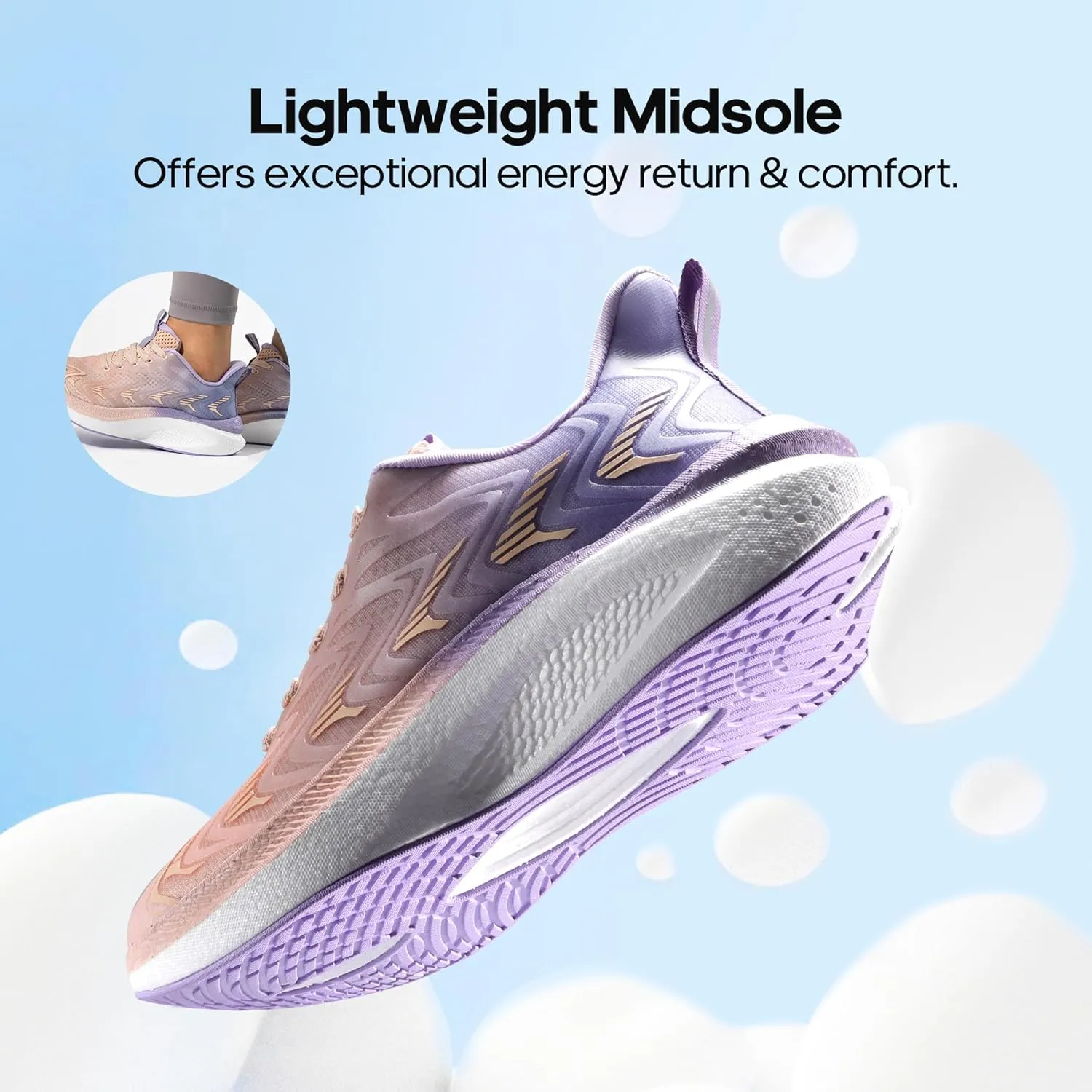NORTIV 8 Women's Running Walking Tennis Shoes Comfortable Non-Slip FlyLife Breathable Athletic Workout Gym Cross Trainer Sports Sneakers