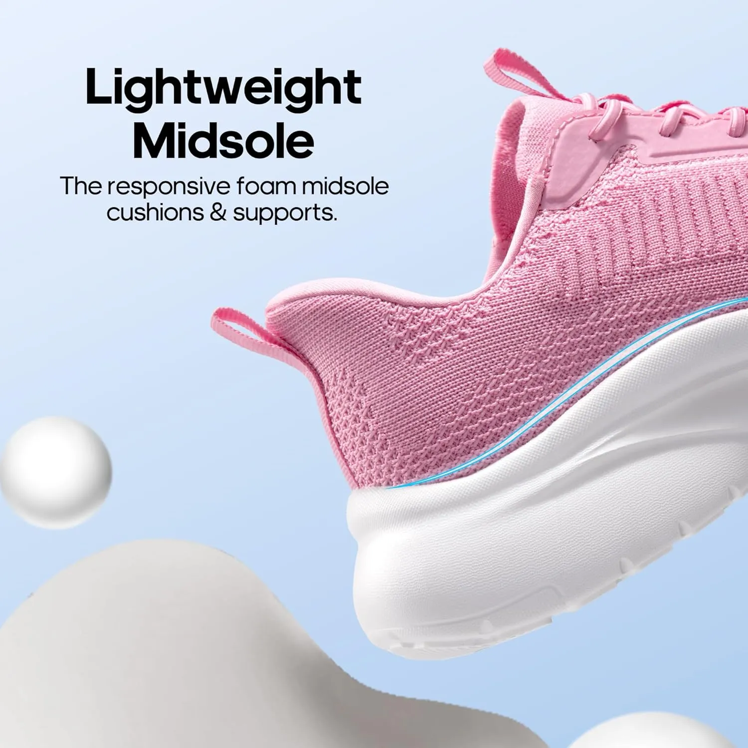 NORTIV 8 Women's Slip on Walking Shoes Tennis Lightweight Gym Sneakers ActiveFlow Workout Breathable Hands-Free Cross Trainer Comfortable Fashion Sneakers