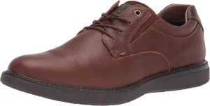 Nunn Bush Men's BAYRIDGE Plain Toe Lightweight Leather LACE-UP Oxford, Brown, 13