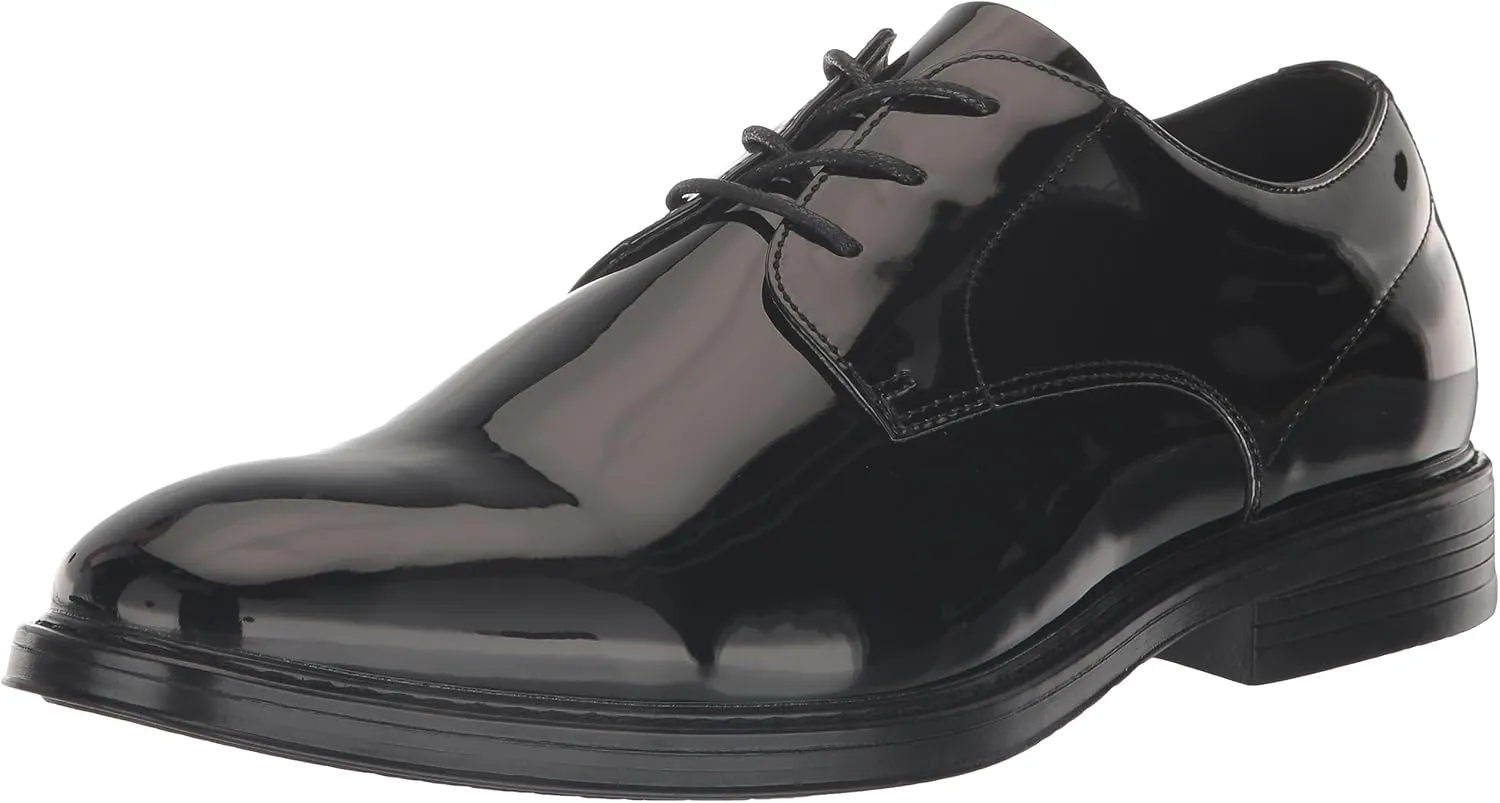 Nunn Bush Men's Centro Flex Plain Toe Oxford Formal Lace Up Tuxedo Shoe
