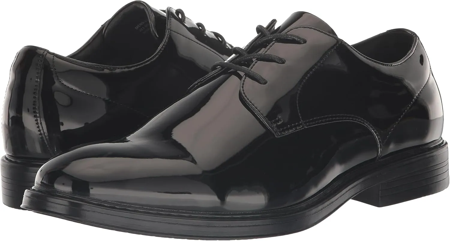 Nunn Bush Men's Centro Flex Plain Toe Oxford Formal Lace Up Tuxedo Shoe