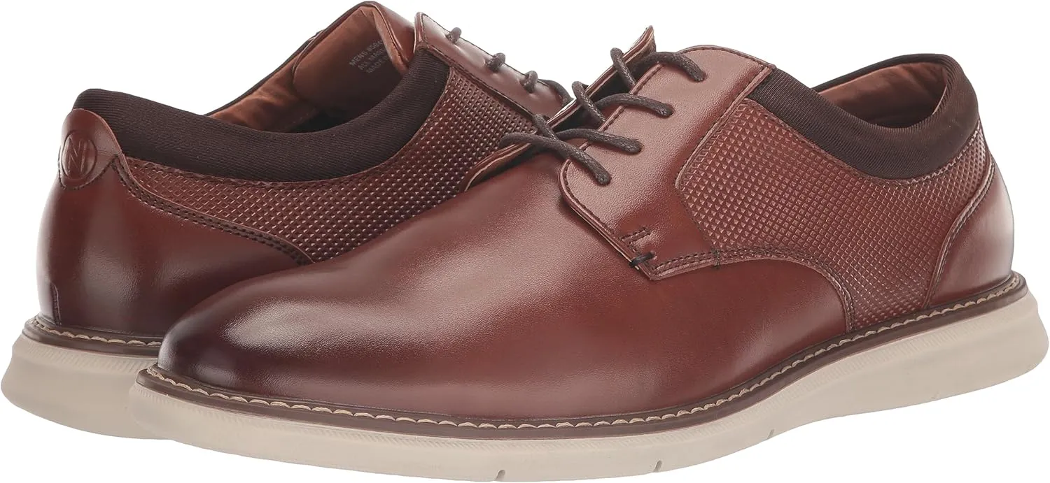 Nunn Bush Men's Chase Plain Toe Oxford Contemporary Lace Up