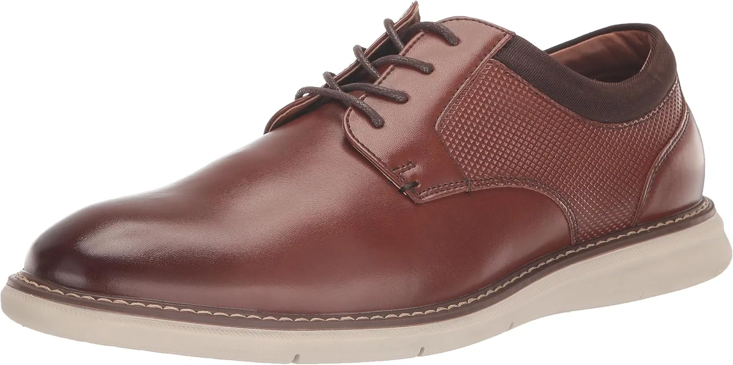 Nunn Bush Men's Chase Plain Toe Oxford Contemporary Lace Up