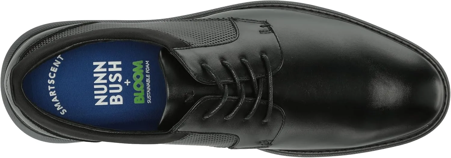 Nunn Bush Men's Chase Plain Toe Oxford Contemporary Lace Up