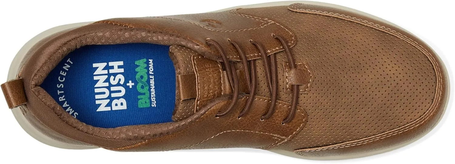 Nunn Bush Men's Conway Moccasin Toe Oxford Casual Lace Up Lightweight Athletic Style