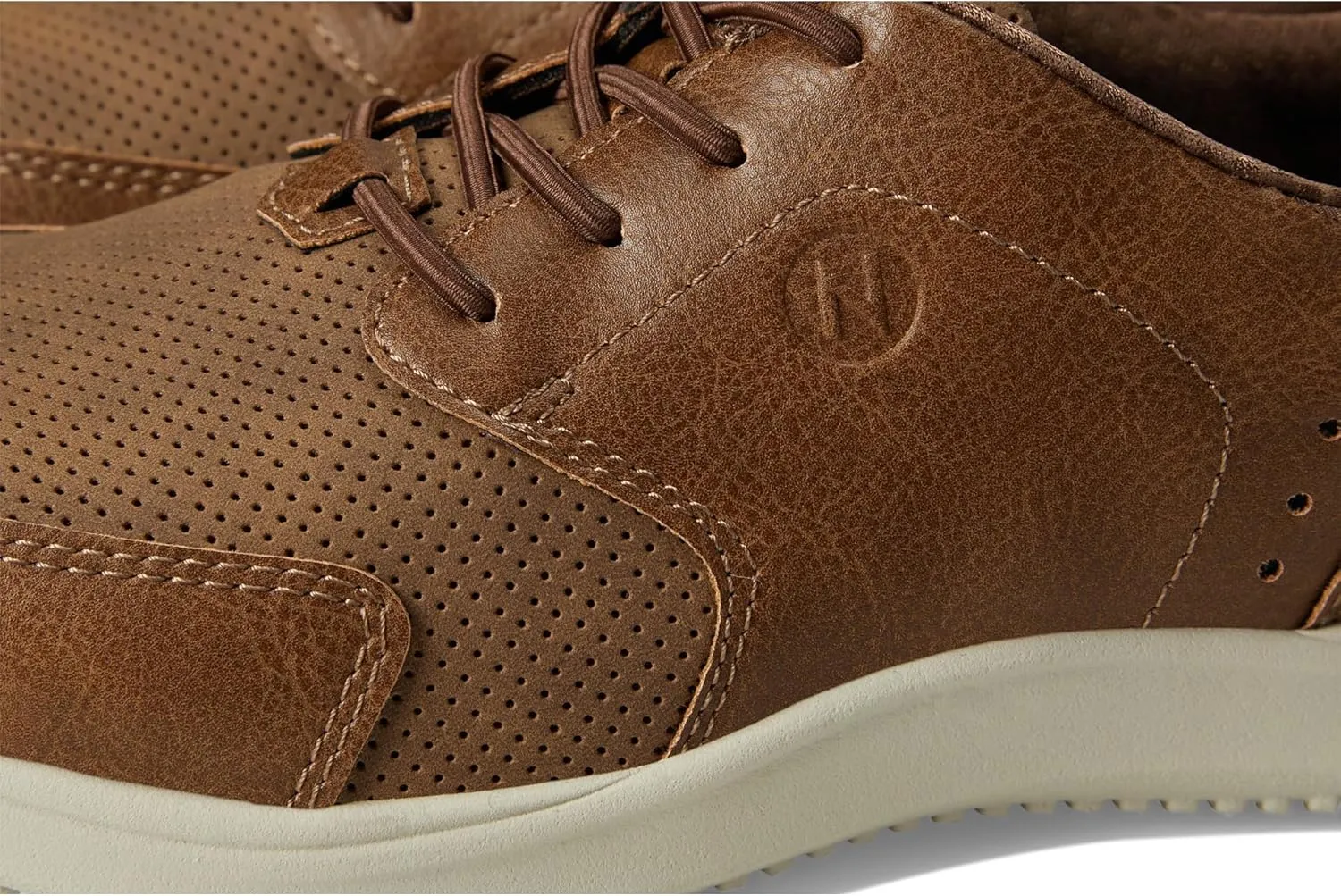 Nunn Bush Men's Conway Moccasin Toe Oxford Casual Lace Up Lightweight Athletic Style