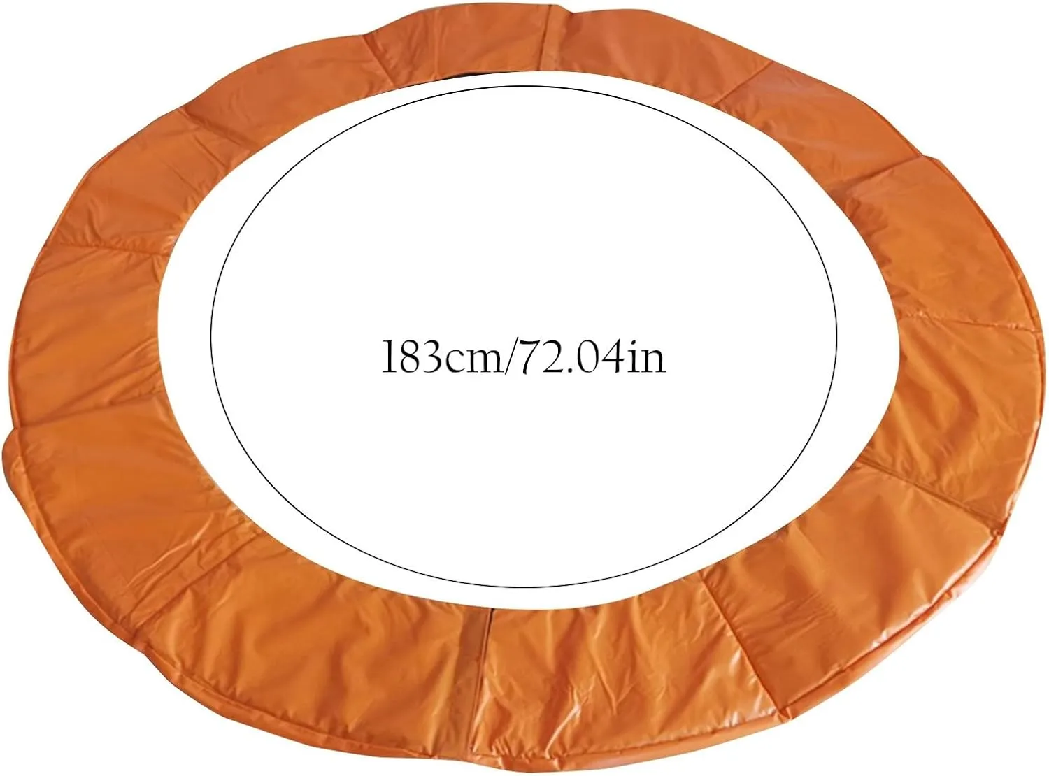 Orange Trampoline Replacement Mat, Trampoline Replacement Pad Edge Protection Fits 6F 8FT 10FT, Round Spring Cover, UV-Resistant, Tear-Resistant Edge Protection