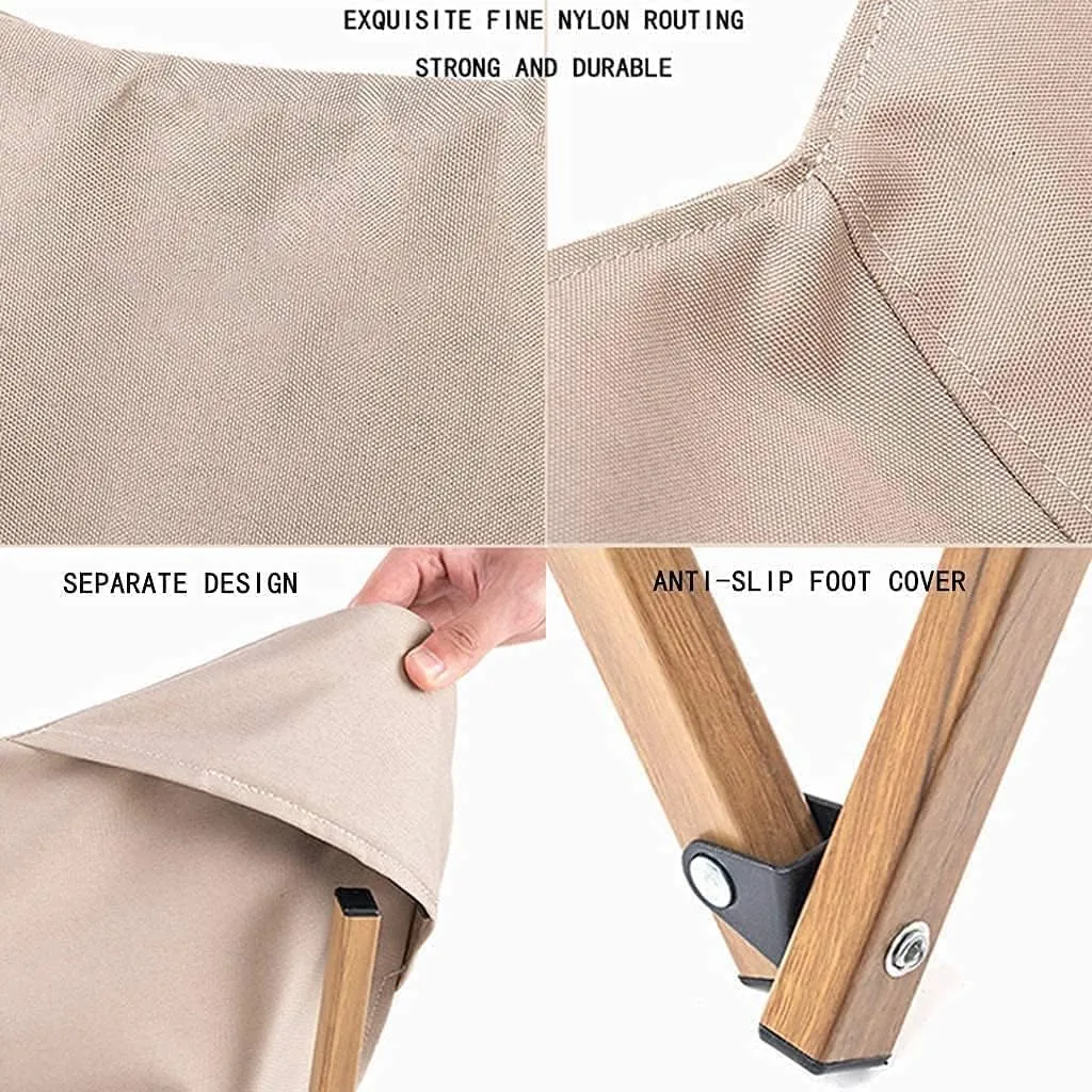 Outdoor Camp Chairs, Outdoor Camping Chair Portable Folding Chair Fishing Chair Sandy Beach Recliner for Camp BBQ Picnic Beach Park Lawn Chairs Adults(A), 53*51*81cm