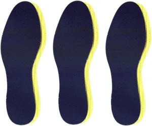 Pedag Soft | Fabric Covered Latex Foam Insoles | Lemon Scented | Women US 9 / Men 6/ EU 39 | 3 Pair