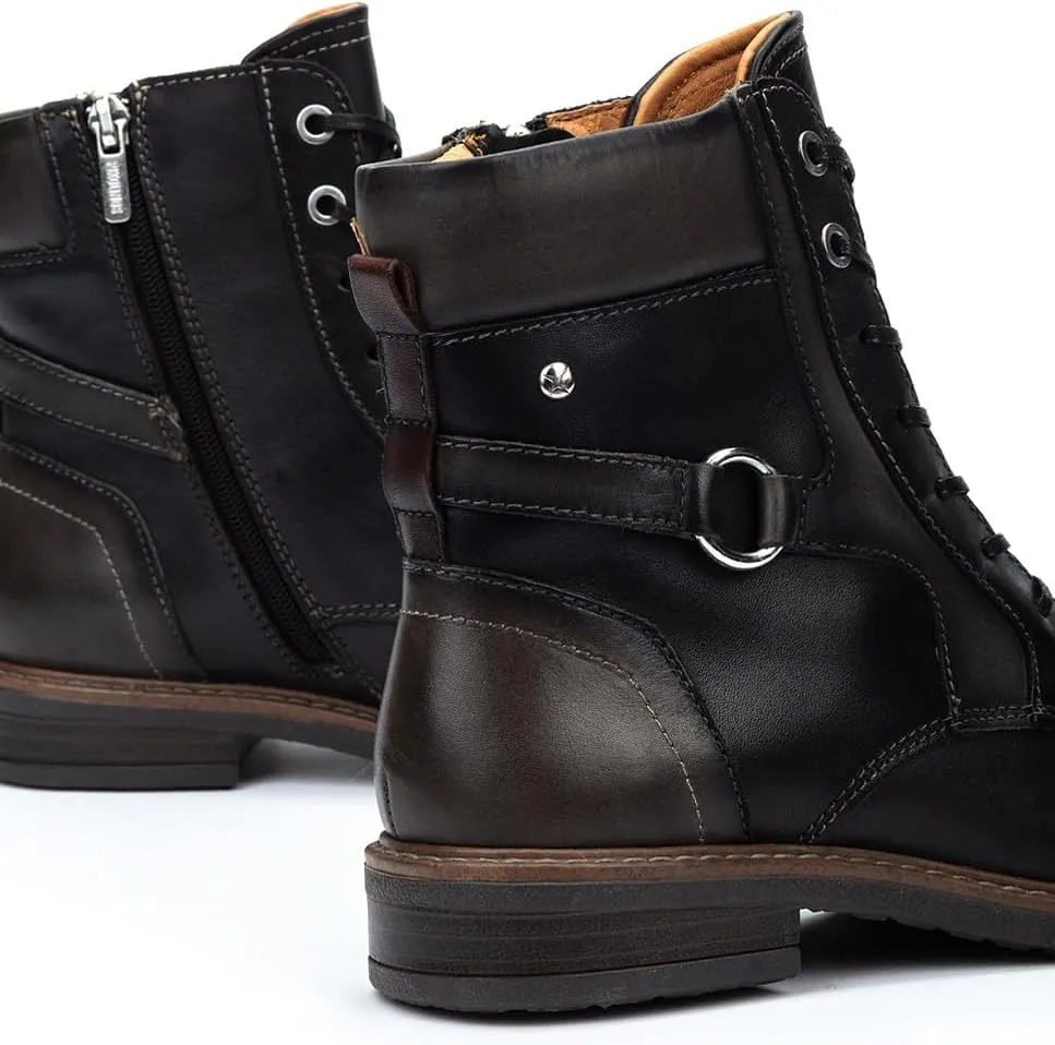 PIKOLINOS Flat Ankle Boots Leather Aldaya for Woman