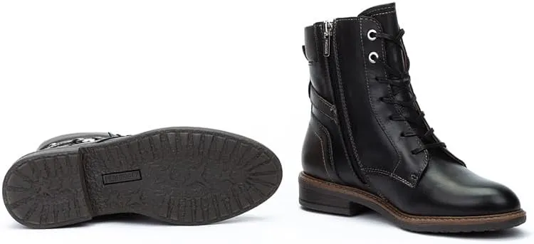 PIKOLINOS Flat Ankle Boots Leather Aldaya for Woman