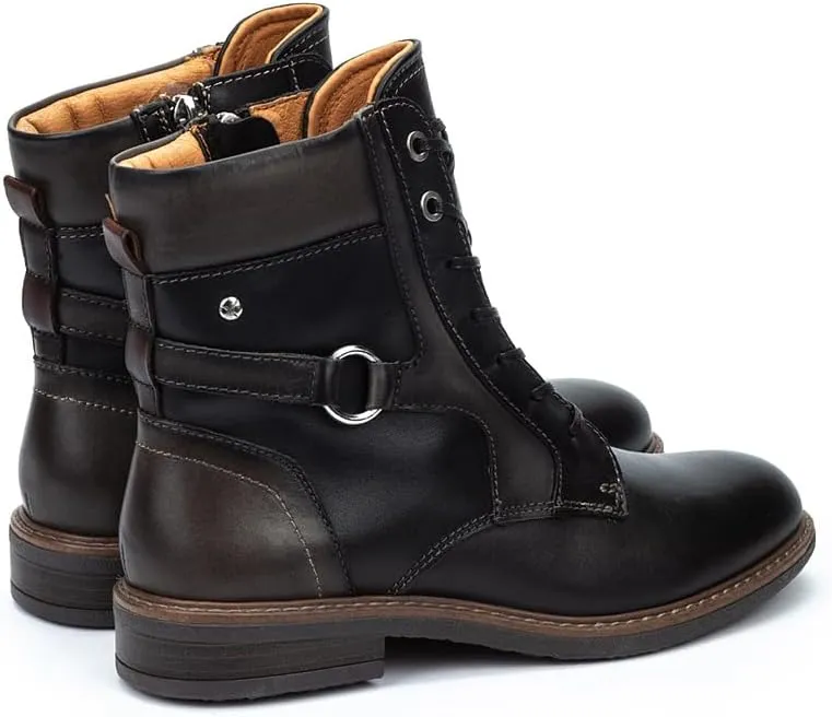 PIKOLINOS Flat Ankle Boots Leather Aldaya for Woman