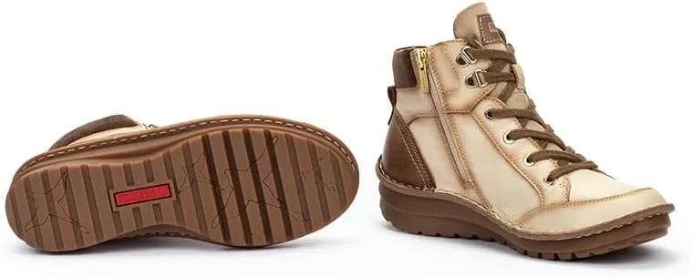 PIKOLINOS Flat Ankle Boots Leather Cazorla for Woman