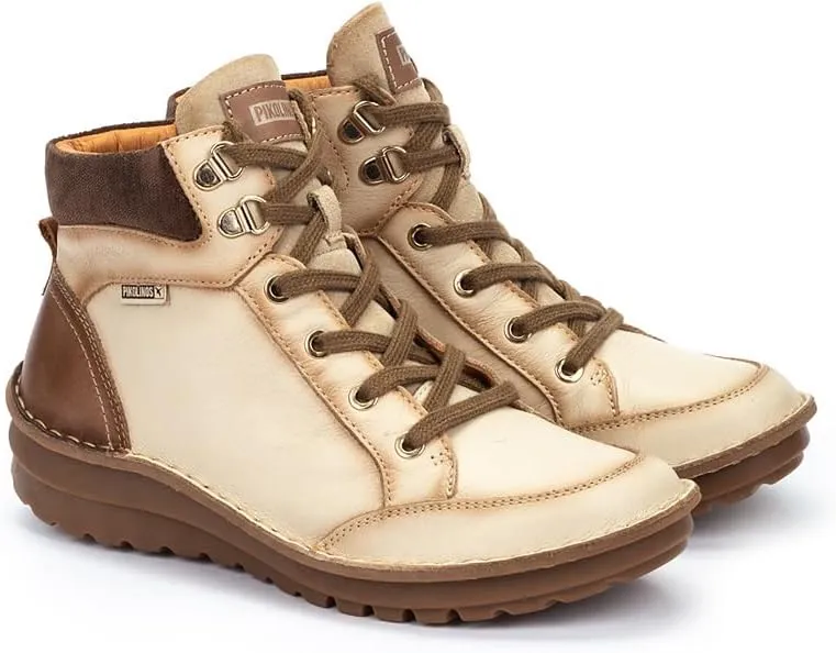 PIKOLINOS Flat Ankle Boots Leather Cazorla for Woman