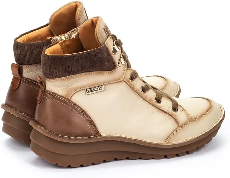 PIKOLINOS Flat Ankle Boots Leather Cazorla for Woman
