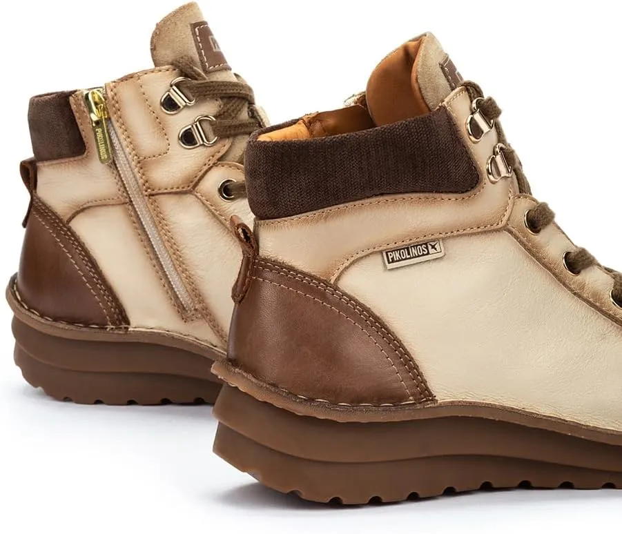 PIKOLINOS Flat Ankle Boots Leather Cazorla for Woman