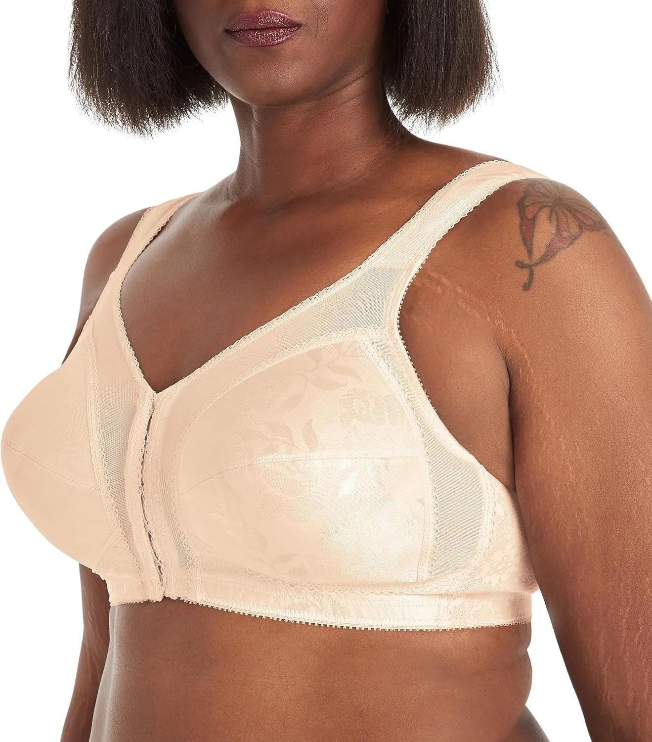 Playtex Women's Wireless Bra, 18 Hour Plus-Size Bras Available, Front Close, Supportive, 4695