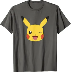 Pokémon Pikachu Big Face Wink T-Shirt