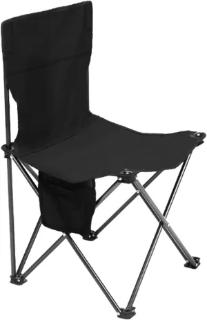 Portable Camping Chair, Heavy Duty Outdoor Folding Chair with Armrest, Foldable Camp Chair with Cup Holder for Camping, Support 350 LBS (Color : A, Size : S)