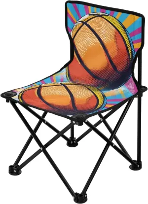 Portable Camping Folding Chairs Foldable Chair Small Basketball Illustration Lightweight Backpacking Outdoor Outside Fishing