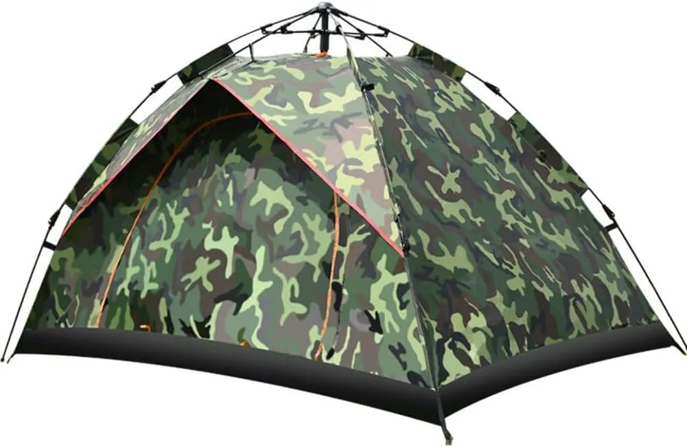 Portable Camping Tent 2-3 Person Outdoor Tents Easy to Pitch, Windproof Waterproof Dome Tent Instant Automatic Pop Up Tent Perfect Beach Outdoor Hiking Hunting Fishing