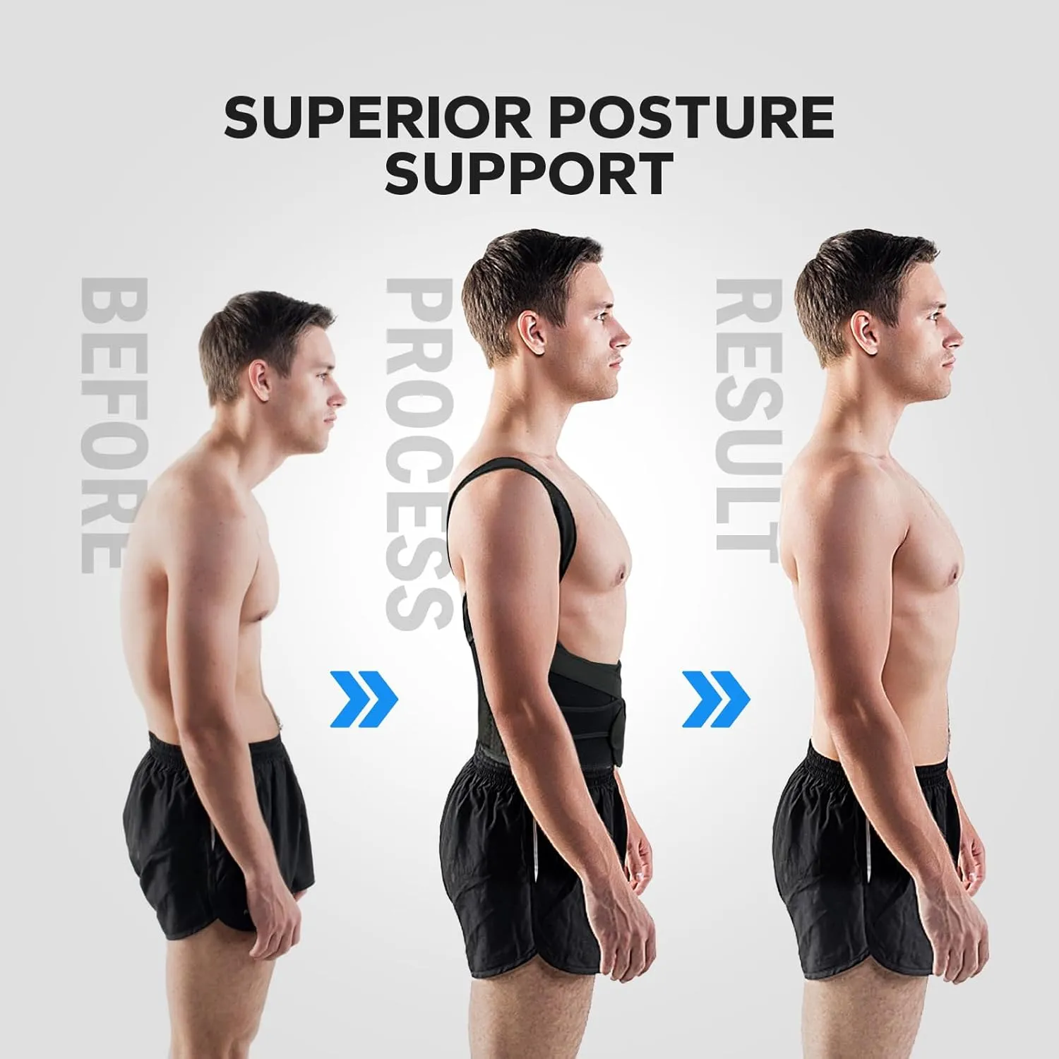 Posture Corrector for Men and Women, Adjustable Upper Back Brace, Comfortable Shoulder Support for Spine Alignment, Posture Training and Daily Wear Under Clothes (Small)