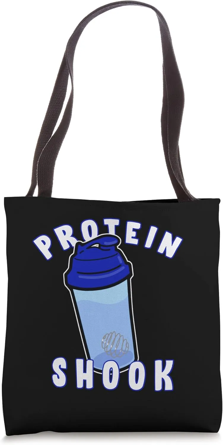 Protein Shook Funny Fitness design P Tote Bag
