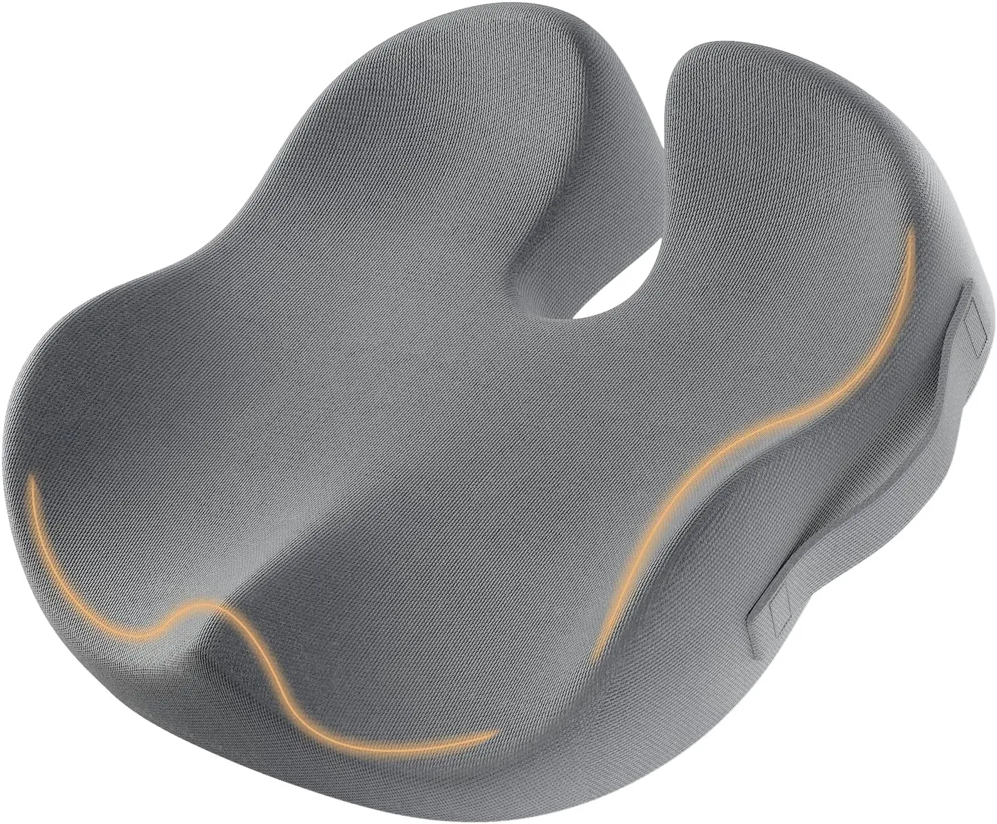 ProtoArc Seat Cushion for Tailbone Pain Relief, Office Chair Cushion, Coccyx Cushion, Ergonomic Memory Foam Seat Cushion for Home, Car, Pressure Relief Pad for Hip, Coccyx, All Day Comfort - Gray