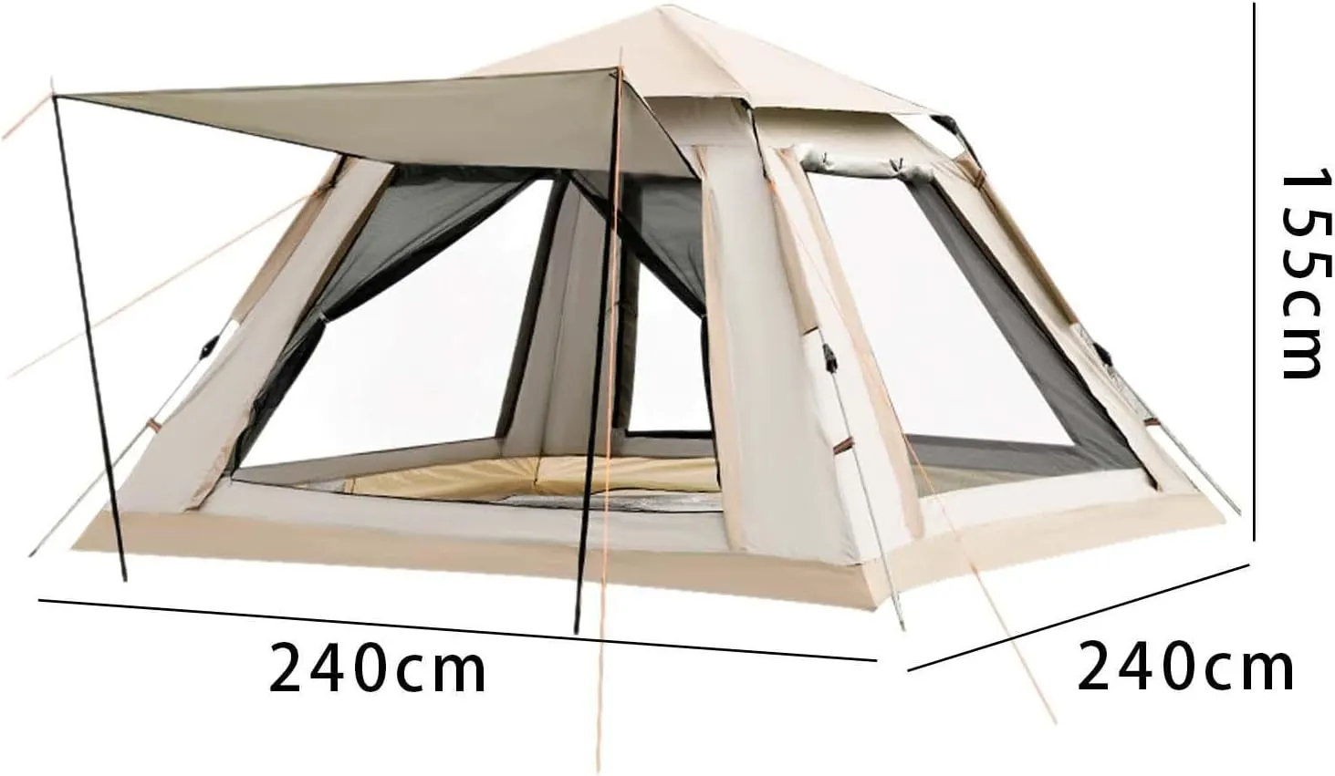 Quick Setup Camping Tent with Windproof Features for Outdoor Activities