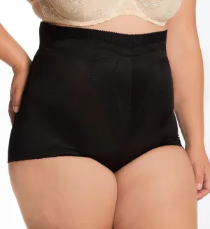 Rago Women's Plus Size Firm Control High-Waist Brief - 7XL, Black