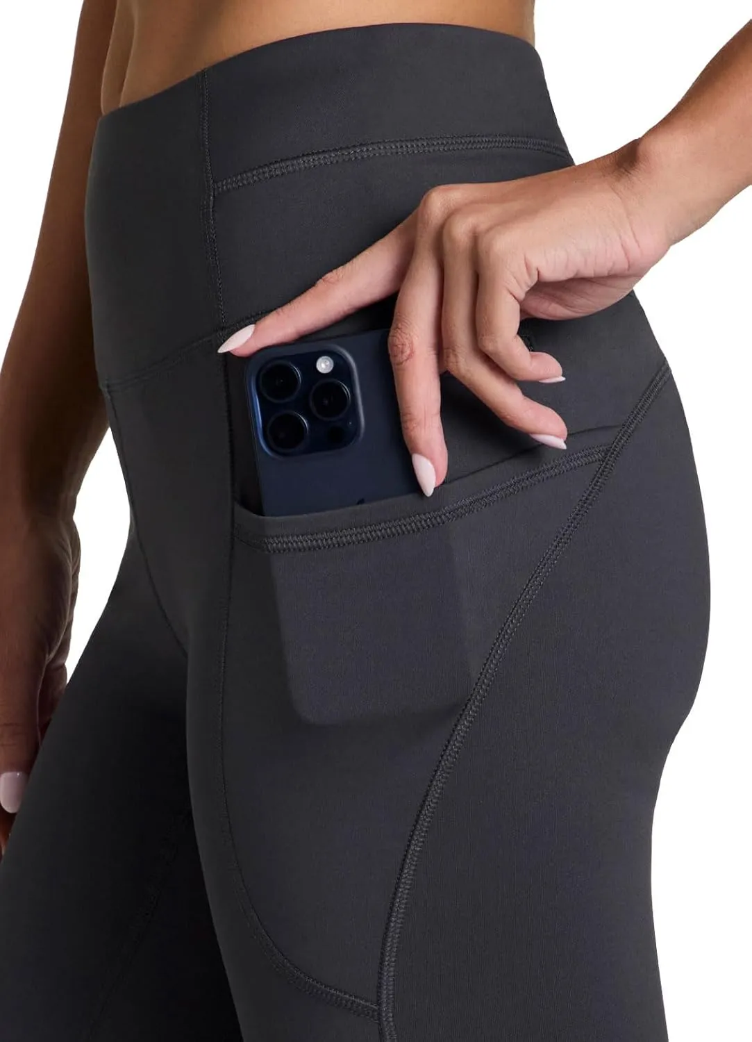 RBX Fleece-Lined Leggings for Women Yoga Pants with Pockets Gym Pants for Cold Weather Full-Length Leggings for Running Yoga