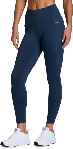 RBX Fleece-Lined Leggings for Women Yoga Pants with Pockets Gym Pants for Cold Weather Full-Length Leggings for Running Yoga